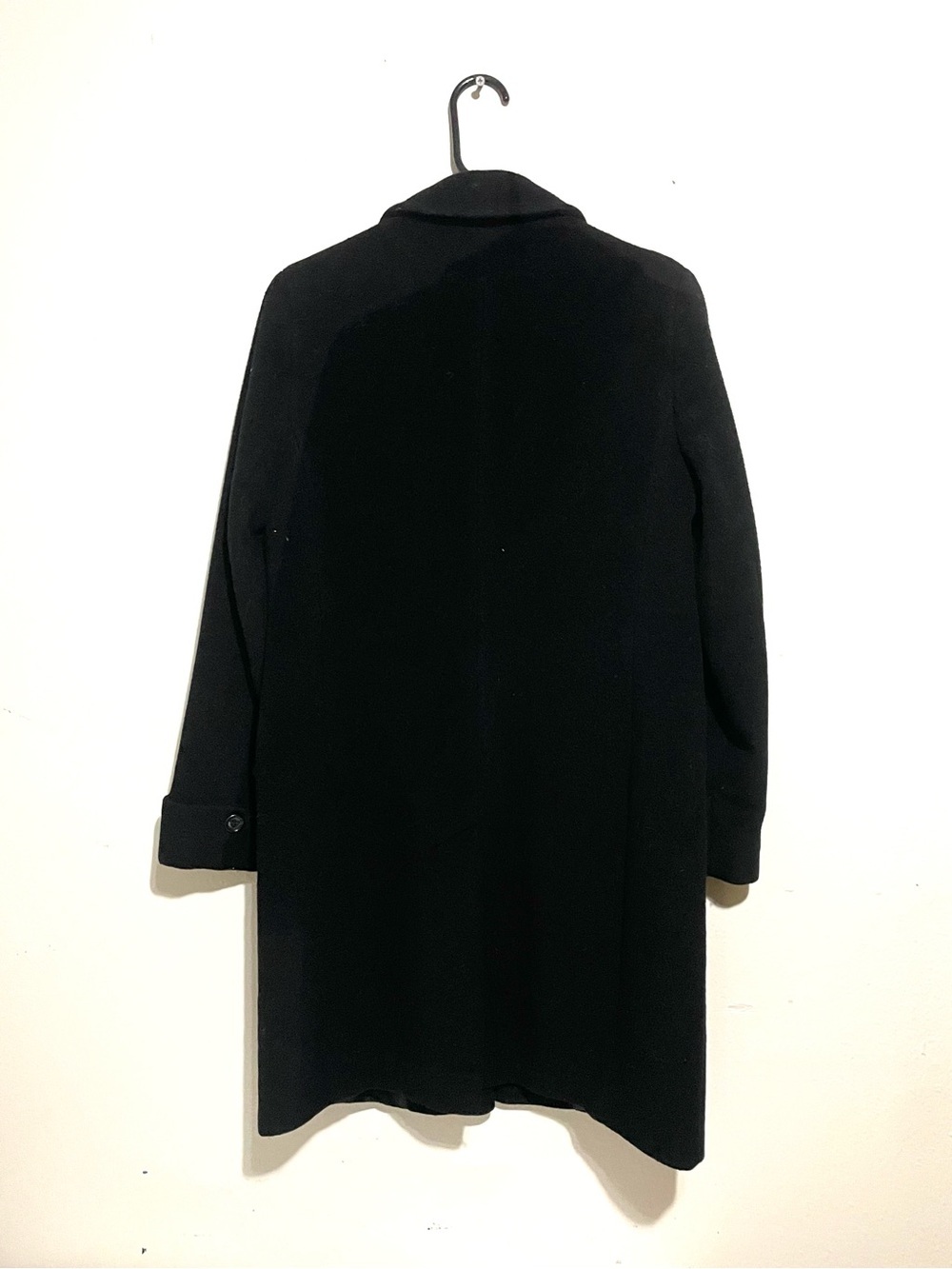 Lauren Ralph Lauren Womens Black Wool Blend Long Pea Coat Size 4 Lined - Picture 4 of 8